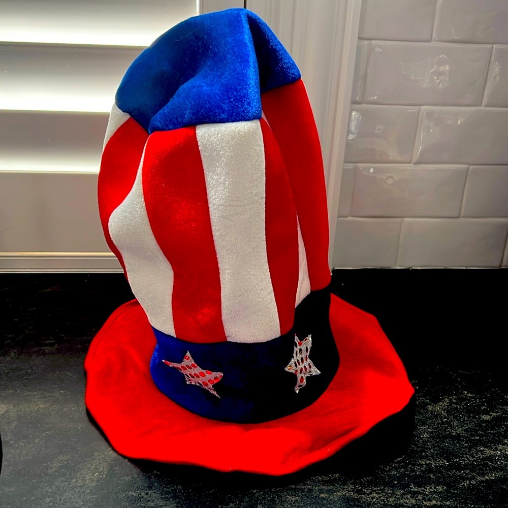 Uncle Sam hat. Patriotic/Halloween/costume/4th July. Excellent condition.